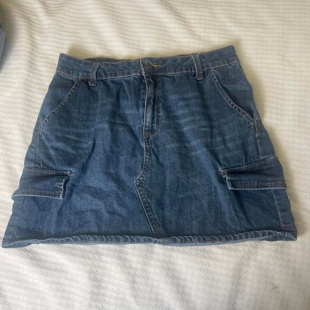 Mudd-clothing Women's Blue and Navy Skirt
